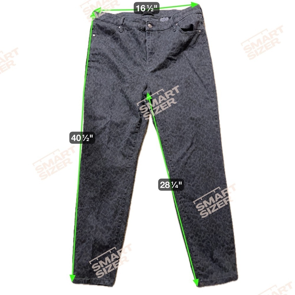Buffalo David Bitton Charcoal Animal Print Jeans - Picture 2 of 4